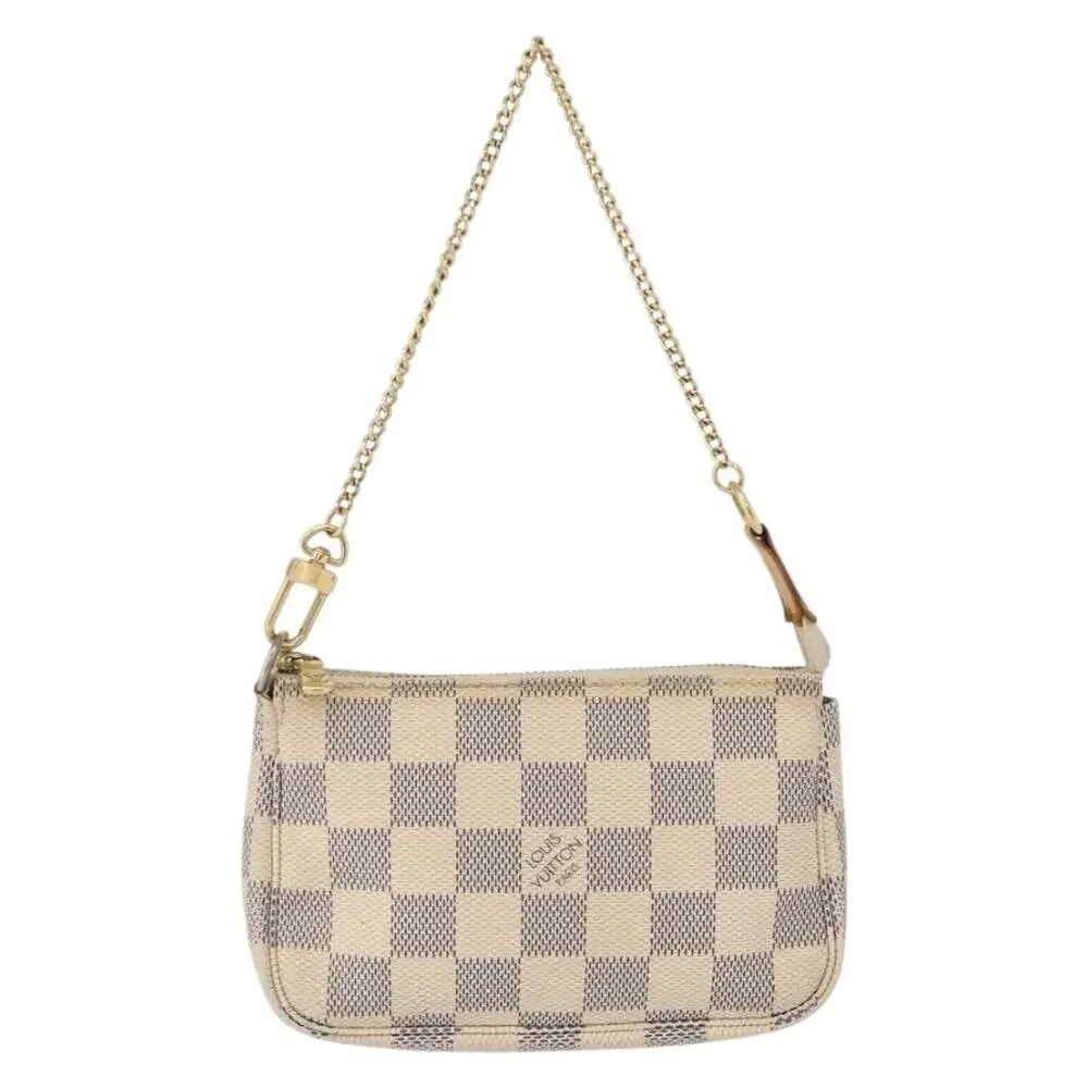 Louis Vuitton Damier Azur Mini Pochette Accessoires Pouch White